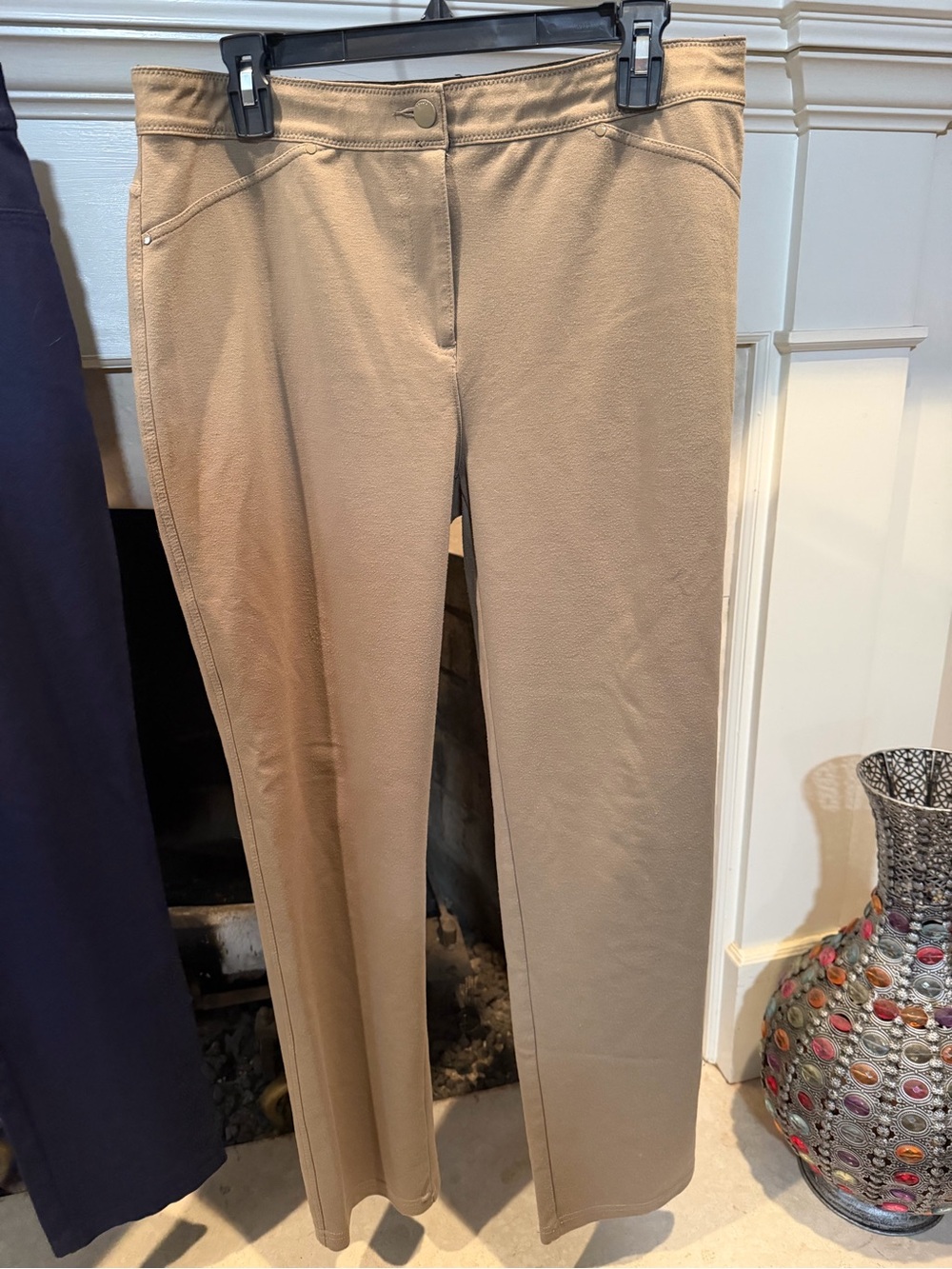 Chico's Taupe Color Stretch Trousers size 12